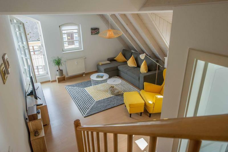 Ferienwohnung Maisonette unter der Burg Meersburg Exterior foto