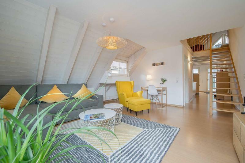 Ferienwohnung Maisonette unter der Burg Meersburg Exterior foto